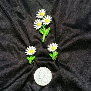 Vintage Daisy Pin/Earrings